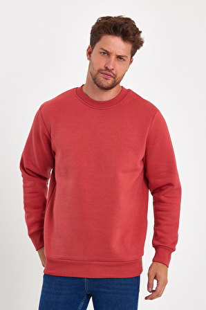 Rodi 3 İplik Şardonlu Bisiklet Yaka Sweatshirt RD24KE054903