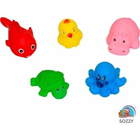 Sozzy Toys Neşeli Banyo Oyuncakları (5 Adet) Szy152