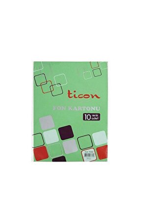 Ticon 25x35 Fon Kartonu 10 Lu Karışık Paket 160 Gr
