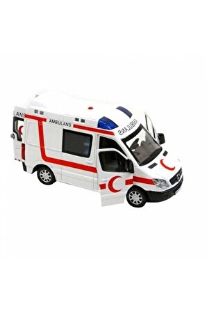 Vardem Çekbırak Işıklı Sesli Metal Ambulans