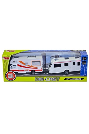 Xfd889-391 Kutulu Çek Bırak Die-cast 2'li Karavan -