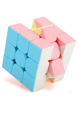 Speed Cupe Rubik Küp Zeka Küpü 3x3 Pastel Renkler Hız Küpü,Fidget Oyuncak Seyahat Zeka Oyunu