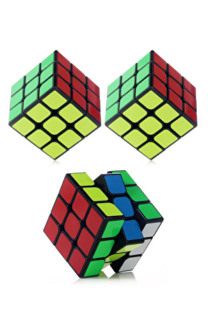 3 adet Speed Cupe Rubik Küp Zeka Küpü 3x3 Hız Küpü,Fidget Oyuncak Seyahat Zeka Oyunu