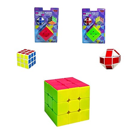 Vardem Vakumlu Magic Cube (Zeka Küpü) Mini Küp ve Sihirli Küp Hediyeli) 3x3x3