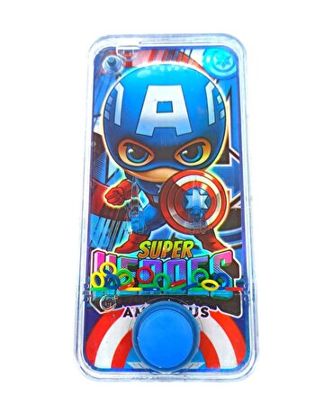 Captain America ile Eğlenceli Vakitler: Kaptan Amerika Figürlü Suda Halka Geçirme Oyunu! 14x7cm.