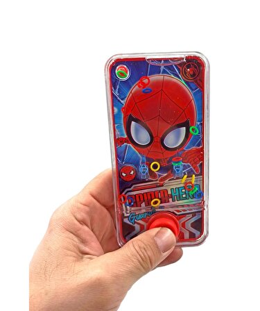 Örümcek Adam'la Eğlenceli Vakitler: Spiderman Figürlü Suda Halka Geçirme Oyunu! 14x7cm.