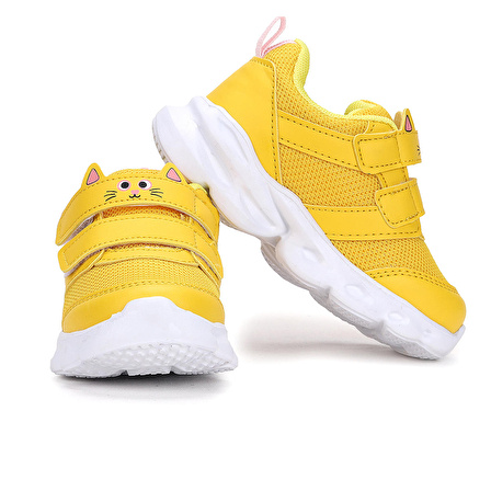 Kiko Kids Caty Işıklı Cırtlı Kız/Erkek Çocuk Spor Ayakkabı