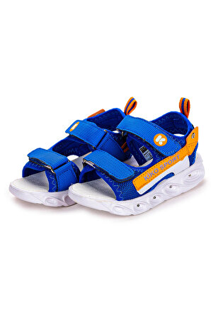 Kiko Kids 101 Işıklı Kız/Erkek Çocuk Cırtlı Sandalet Ayakkabı