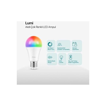 Ttec Lumi Akıllı Çok Renkli LED Ampul