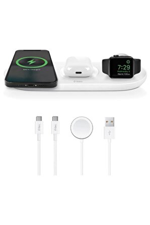 Ttec Smartcharger Air+ Iphone+applewatch+airpods Kablosuz Hızlı Şarj Pd20w Seyahat Şarj Aleti