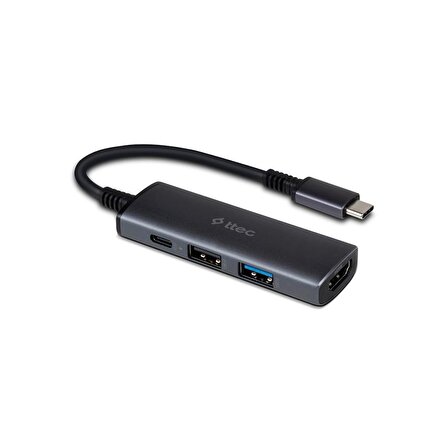 ttec 4 Port USB-C 3.2 Hub/Çoklayıcı USB-C 100W PD 3.0+4K HDMI + USB-A 3.2+USB-A 2.0 (MacBook Uyumlu)