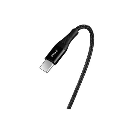 ttec Aux - USB-C Ses Kablosu 100cm Siyah