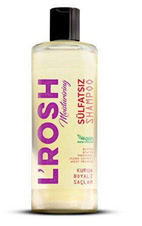 L'Rosh Kuru ve Boyalı Saçlar İçin Sülfatsız Şampuan 400 ml