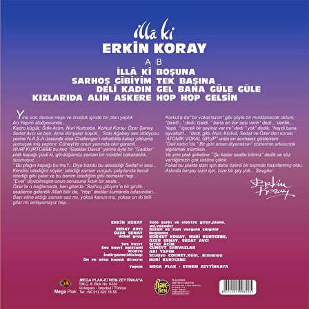 Erkin Koray - İlla ki  (Renkli Plak)  