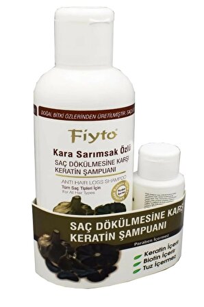 Kara Sarımsak Özlü Şampuan 500 Ml + Saç Serumu 75 Ml