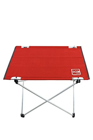 Küçük Boy Katlanabilir Kumaş Kamp Ve Piknik Masası, Kırmızı, 57 X 43 X 60 Cm