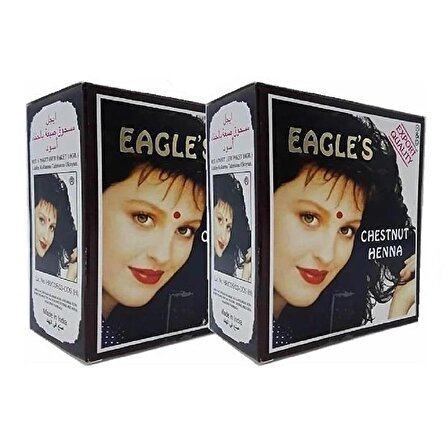 Eagle's Hint Kınası Kestane Renk (Chestnut Henna) 6'Lı Paket 2 Adet