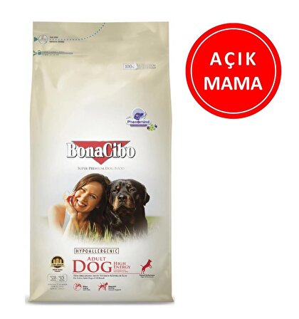 Bonacibo Adult Dog Yüksek Enerjili Köpek Maması 1 Kg AÇIK