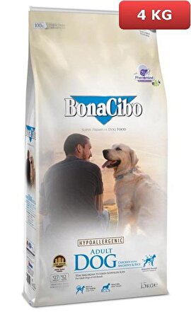 BonaCibo Adult Dog Tavuklu Balıklı Köpek Maması 4 KG
