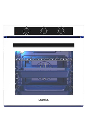 Luxell 88 Litre Süper Kristal Beyaz Ankastre Set New Series