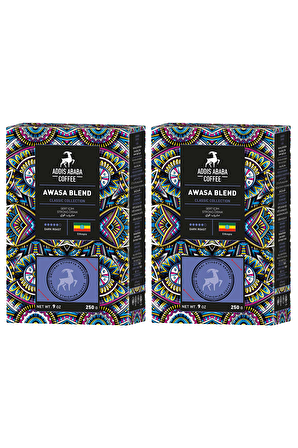 Addis Ababa Coffee Awasa Blend Sert İçim Organik Etiyopya Çekirdek Kahve 2 x 250 gr