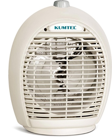 KUMTEL Fanlı Isıtıcı Termostatlı 2000 W LX-6331 Bej