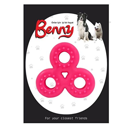 Benny Köpek Oyuncağı Üçlü Halka 9 x 9 cm Pembe