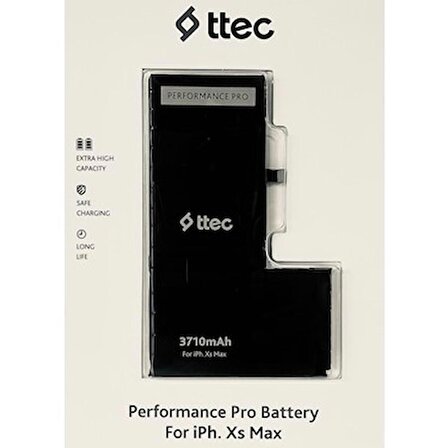 iPhone XS Max ttec Performance Pro 370mAh Batarya 2BTP143