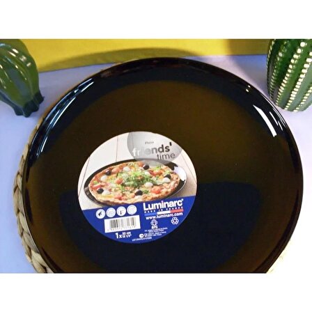 Luminarc Arcopal Siyah 32 cm Pizza Tabağı Faya Pizza