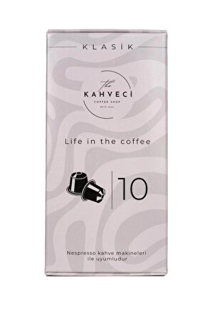 The Kahveci Nespresso Uyumlu Klasik Kapsül Kahve 10'lu