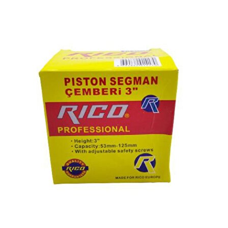 Rico Piston Segman Çemberi 3" 53mm - 125 mm
