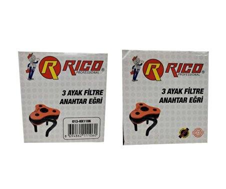 Rico KK1106 3 Ayaklı Yağ Sökme Takma Filtre Anahtarı Eğri