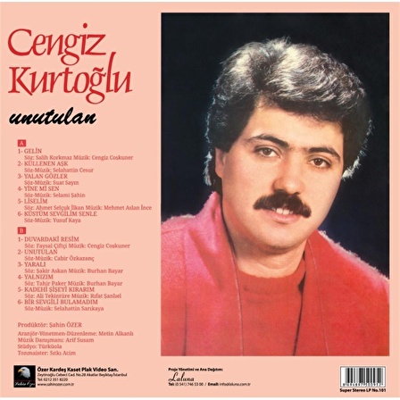 Cengiz Kurtoğlu - Unutulan ( Plak )  