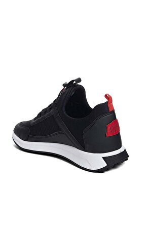 G-Class 166-24 Trend Fashıon Sneakers Erkek Ayakkabı Siyah Kırmızı