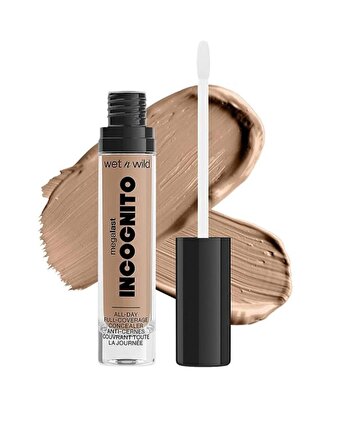 wet n wild Mega Last Incognıto All - Day Full Covarage Concealer Medıum Neutral