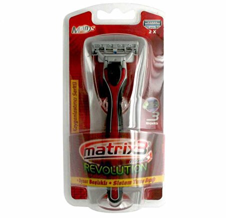 Mans Matrix 3 3 Bıçaklı Tüm Cilt Tipleri İçin Manuel Tıraş Makinesi 