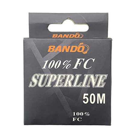 Bando Süperline %100 FluoroCarbon Misina Standart 0.24MM - 50MT -