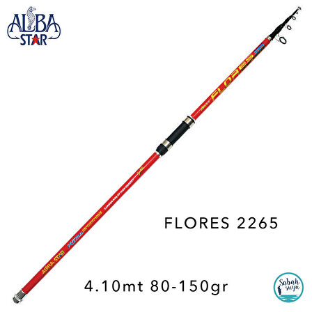 Albastar 2265 Flores 4.10mt 80-150gr Teleskopik Surf Kamış