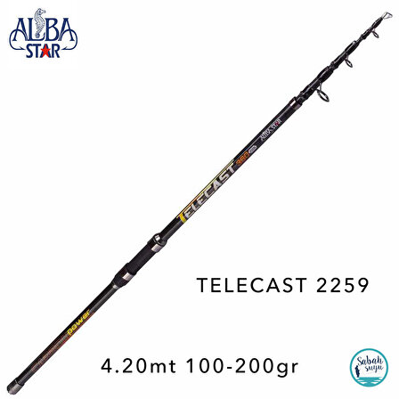 Albastar 2259 Telecast 4.20mt 100-200gr Teleskopik Surf Kamış