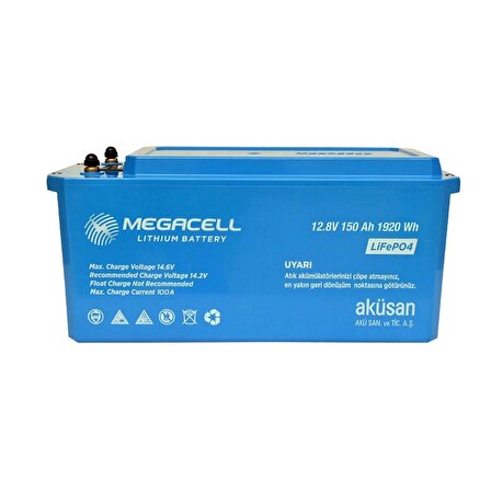 MEGACELL 12.8V 150Ah Lityum/LiFePO4 Akü