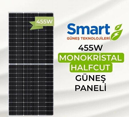 Smart 455W Half Cut Monokristal Güneş Paneli