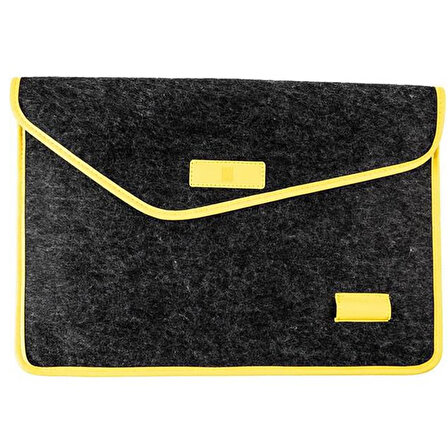 Minbag Aba Keçe Sarı Siyah Laptop Çantası 539-20