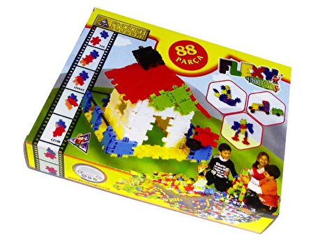 Flexy Tangles 88 Parça Lego Karton Kutuda
