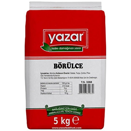 Yazar Bakliyat Börülce 5 kg