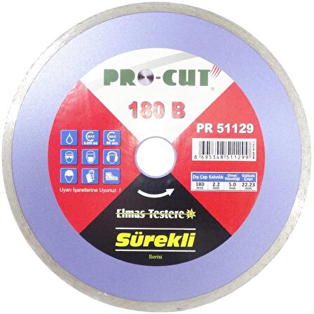 Pro-Cut PR51129 180B Daire Testere 180mm - Seramik, Porselen, Cam