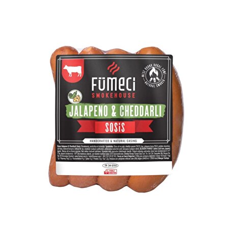 Fümeci Smokehouse Jalapeno Cheddar Sosis 350-400 Gr