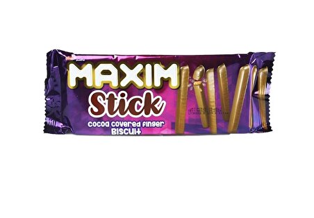 Elvan Maxim Stick Çikolata Kaplamalı Parmak Bisküvi 103 Gr. (1 Paket)