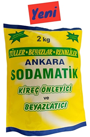 ANKARA SODAMATİK 2 Kg (Tüller - Beyazlar - Renkliler)