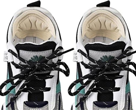 1 Çift Beyaz Ortopedik Topuk Ekleme Topuklu Spor Ayakkabı Topuk Vurma Önleyici Koruyucu Yastığı Pedi