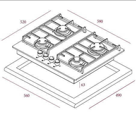 Teka PAC 60 4G AI AL İndüksiyon Ankastre Ocak